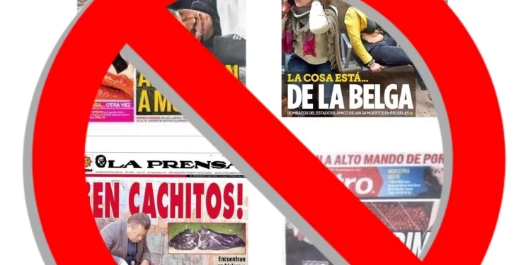 ¿Qué es la nota roja en el periódico?