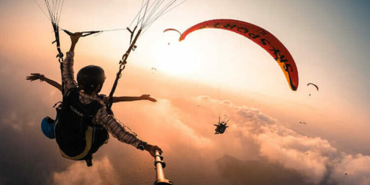 parapente en pareja