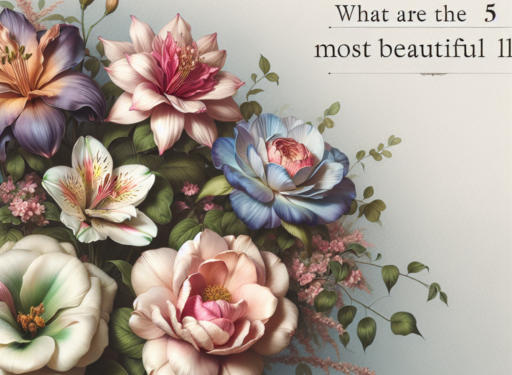 ¿Cuáles son las 5 flores más bonitas?