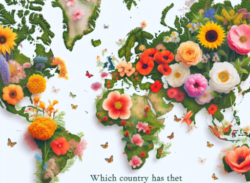 ¿Qué país tiene las flores más hermosas del mundo?