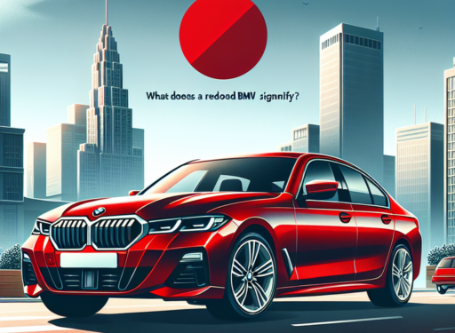 ¿Qué significa un BMW con logo rojo?