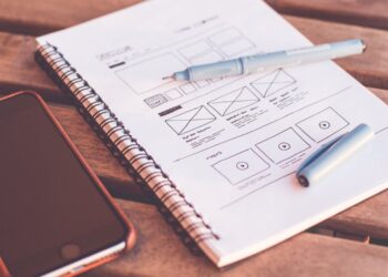 Diseño web de landing page en pantalla de ordenador
